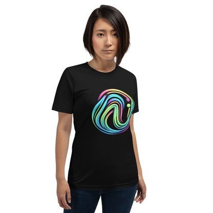 Rainbow AI Swirl T - Shirt (unisex) - Black - AI Store
