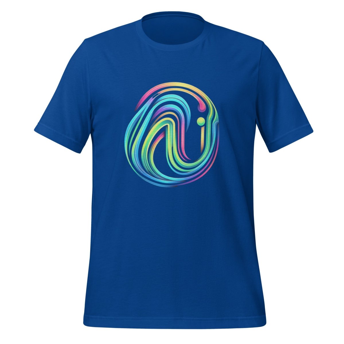 Rainbow AI Swirl T - Shirt (unisex) - True Royal - AI Store