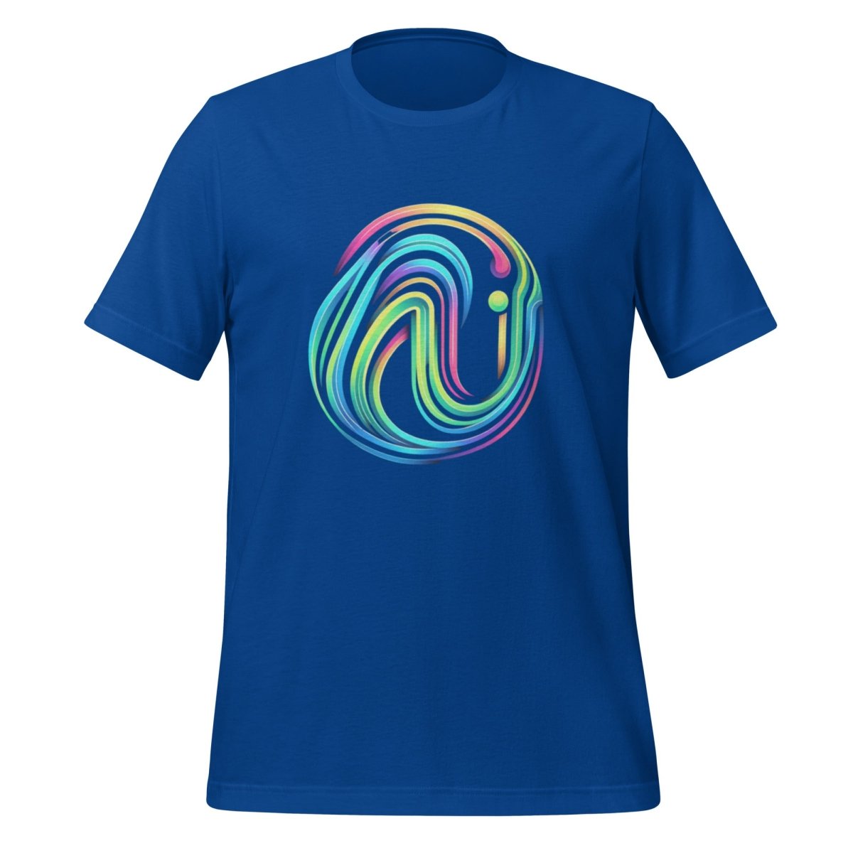 Rainbow AI Swirl T-Shirt (unisex) - True Royal - AI Store