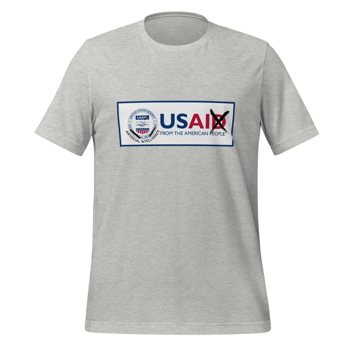 The Rebranding Usaid to Usai T-shirt (unisex) Athletic Heather / m.