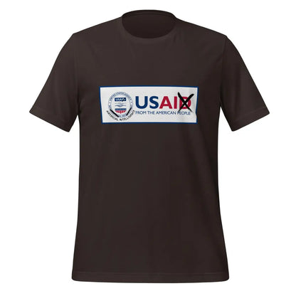 The Rebranding Usaid to Usai T-shirt (unisex) Brown / m.