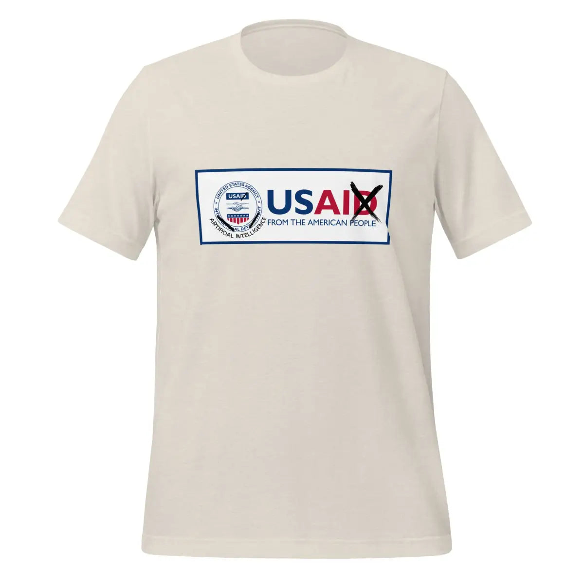 The Rebranding Usaid to Usai T-shirt (unisex) Heather Dust / m.