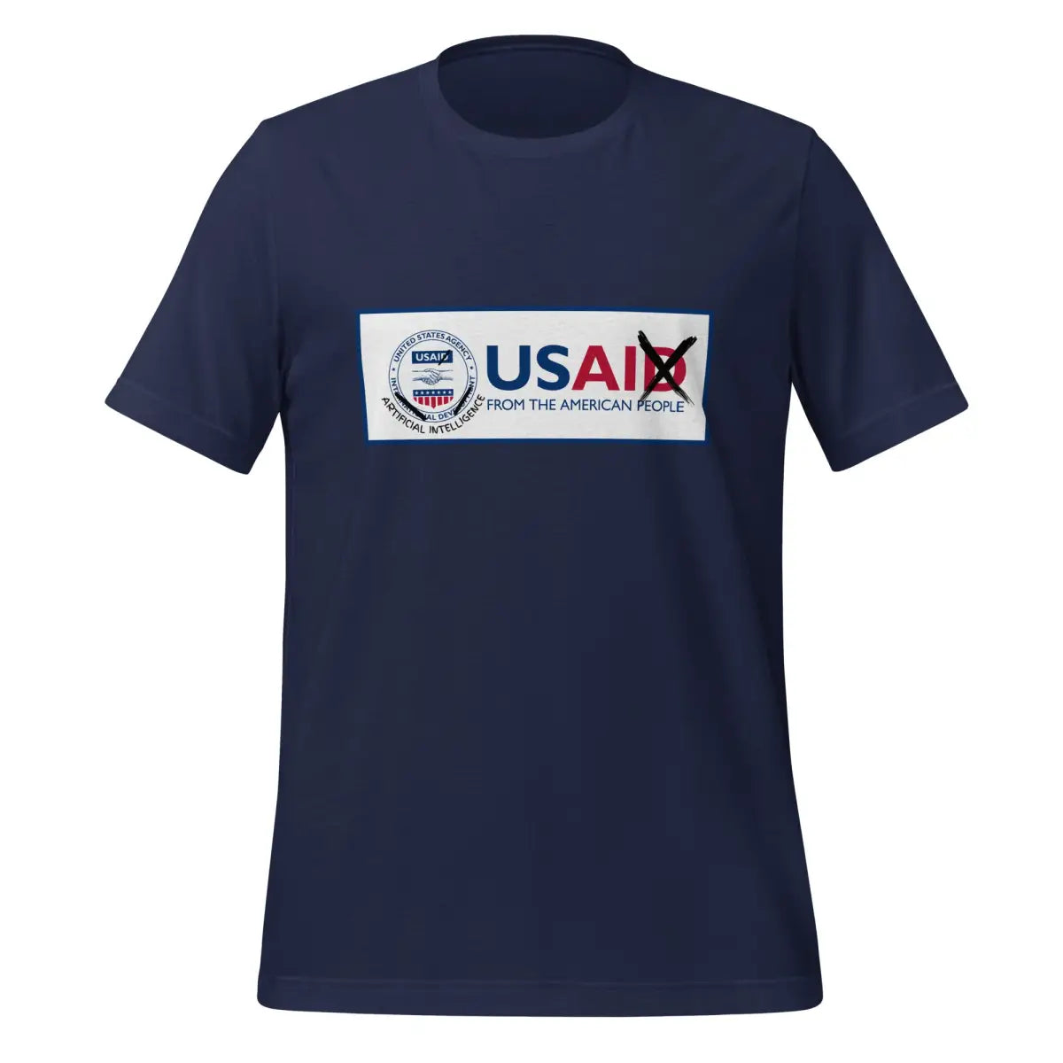 The Rebranding Usaid to Usai T-shirt (unisex) Navy / m.