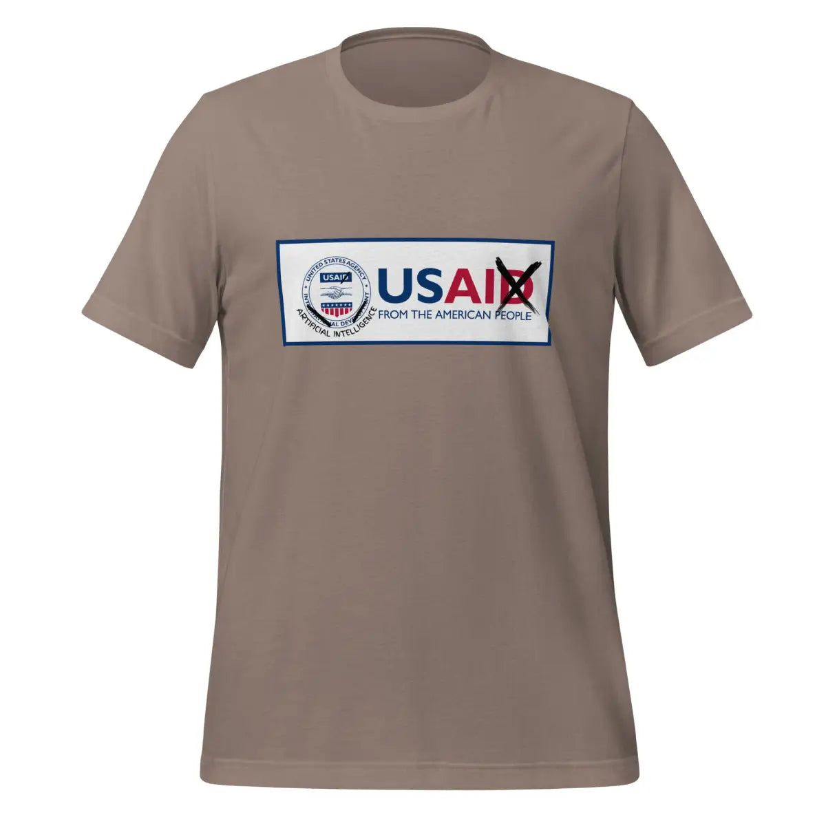 The Rebranding Usaid to Usai T-shirt (unisex) Pebble / m.