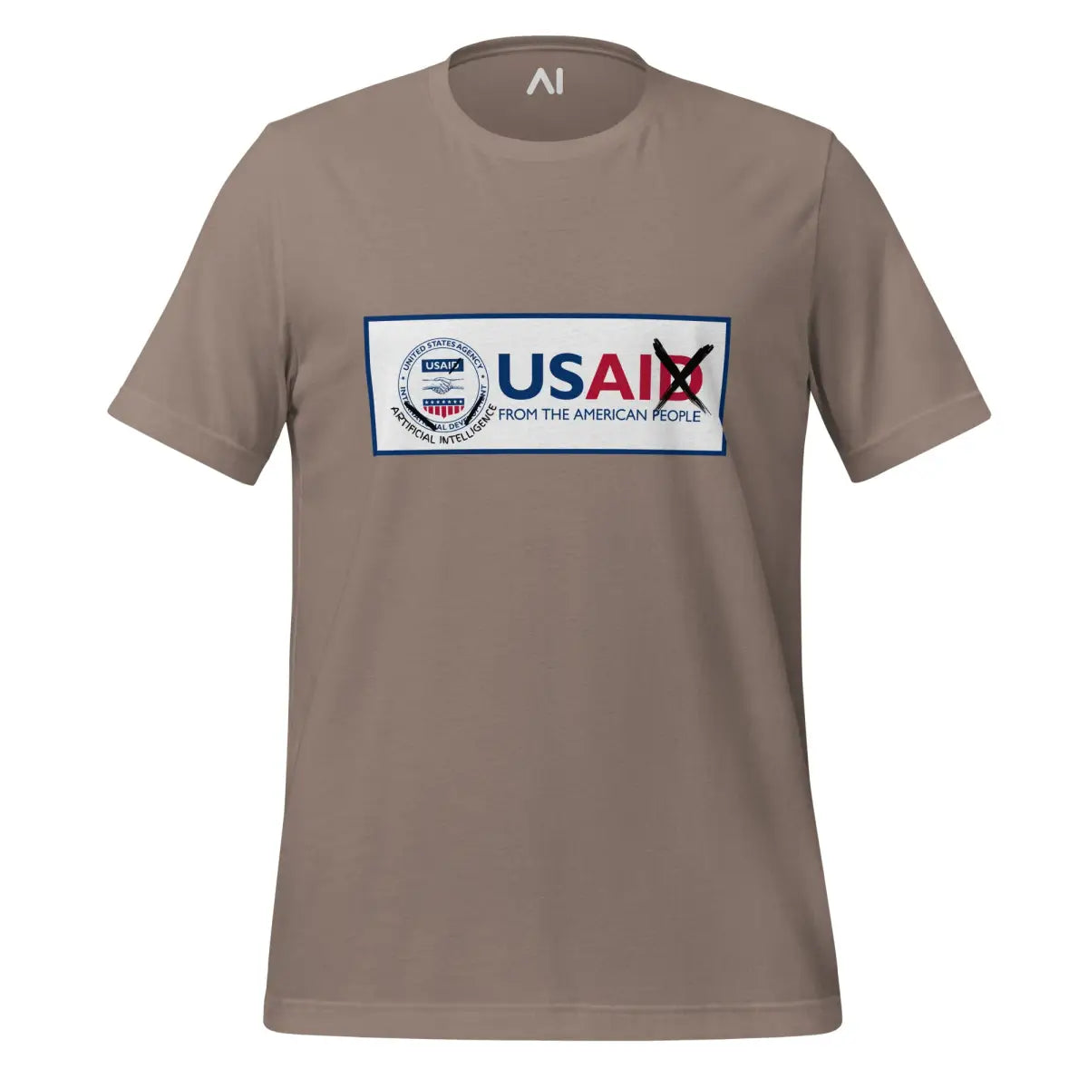 Rebranding USAID to USAI T-Shirt (unisex) - Pebble / M