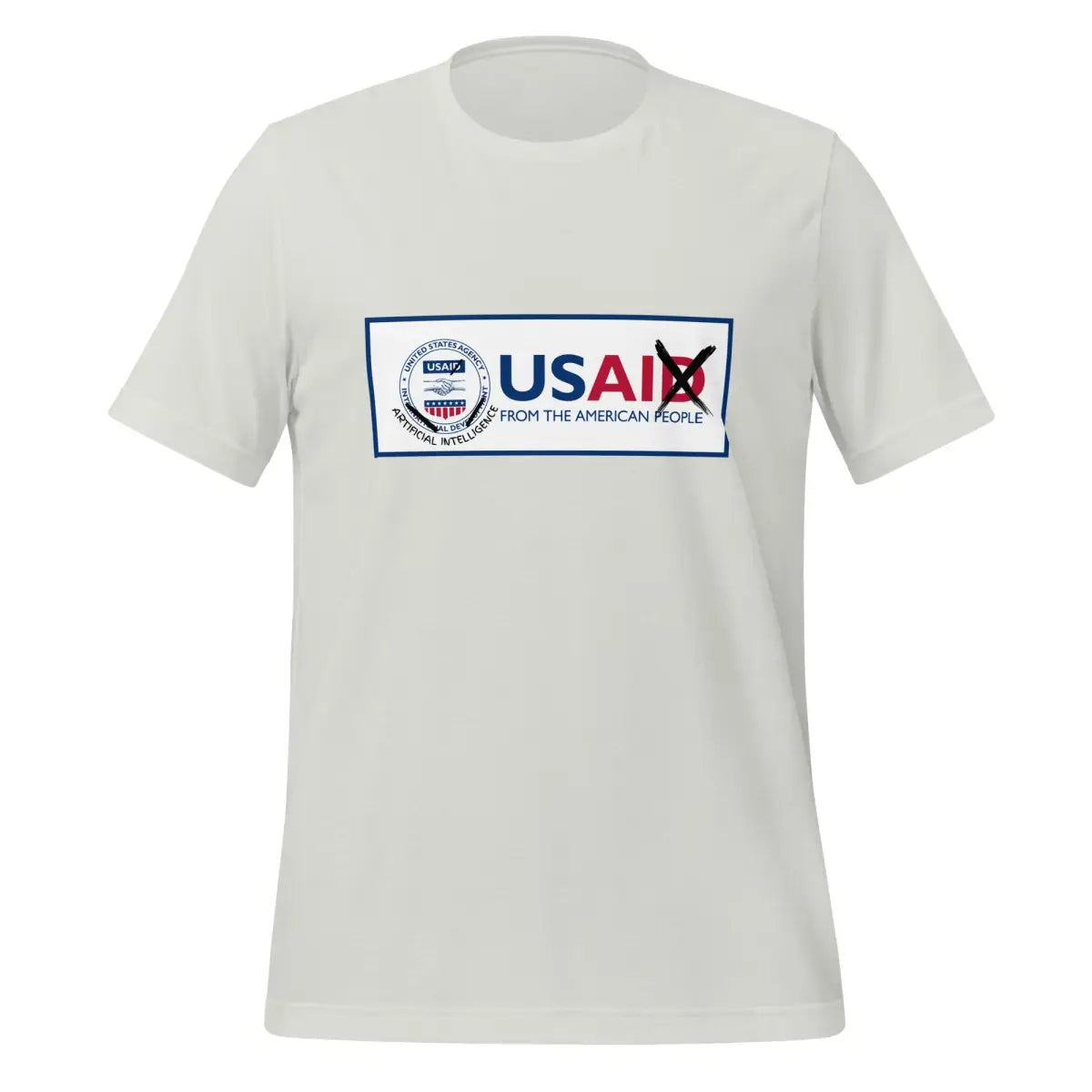 The Rebranding Usaid to Usai T-shirt (unisex) Silver / m.