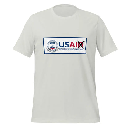 The Rebranding Usaid to Usai T-shirt (unisex) Silver / m.