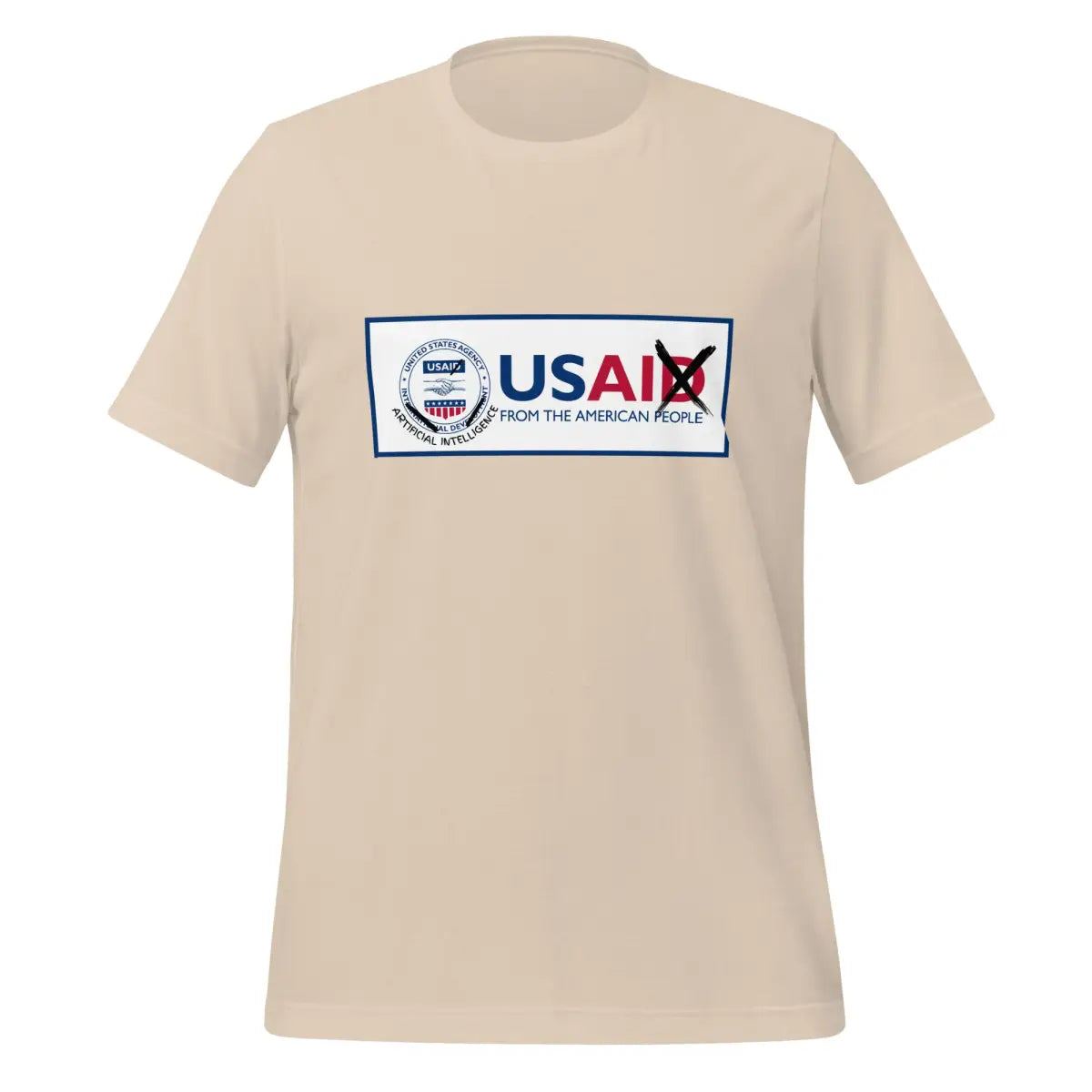 The Rebranding Usaid to Usai T-shirt (unisex) Soft Cream / m.