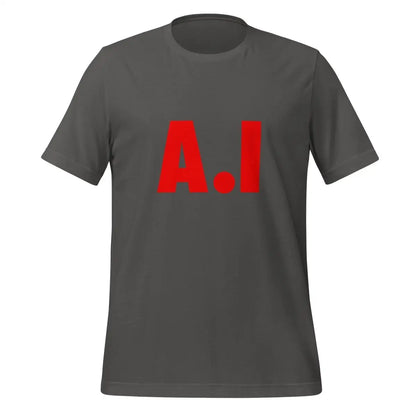 Red A.I T-Shirt (unisex) - Asphalt / M