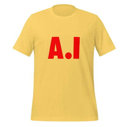 Red A.I T-Shirt (unisex) - Yellow / M