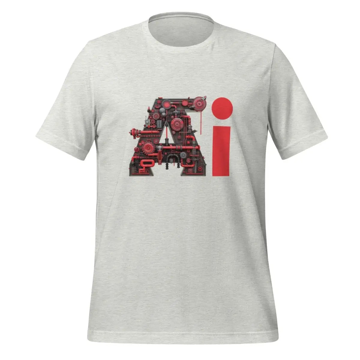 Red Ai Engine T-Shirt (unisex) - Ash / M