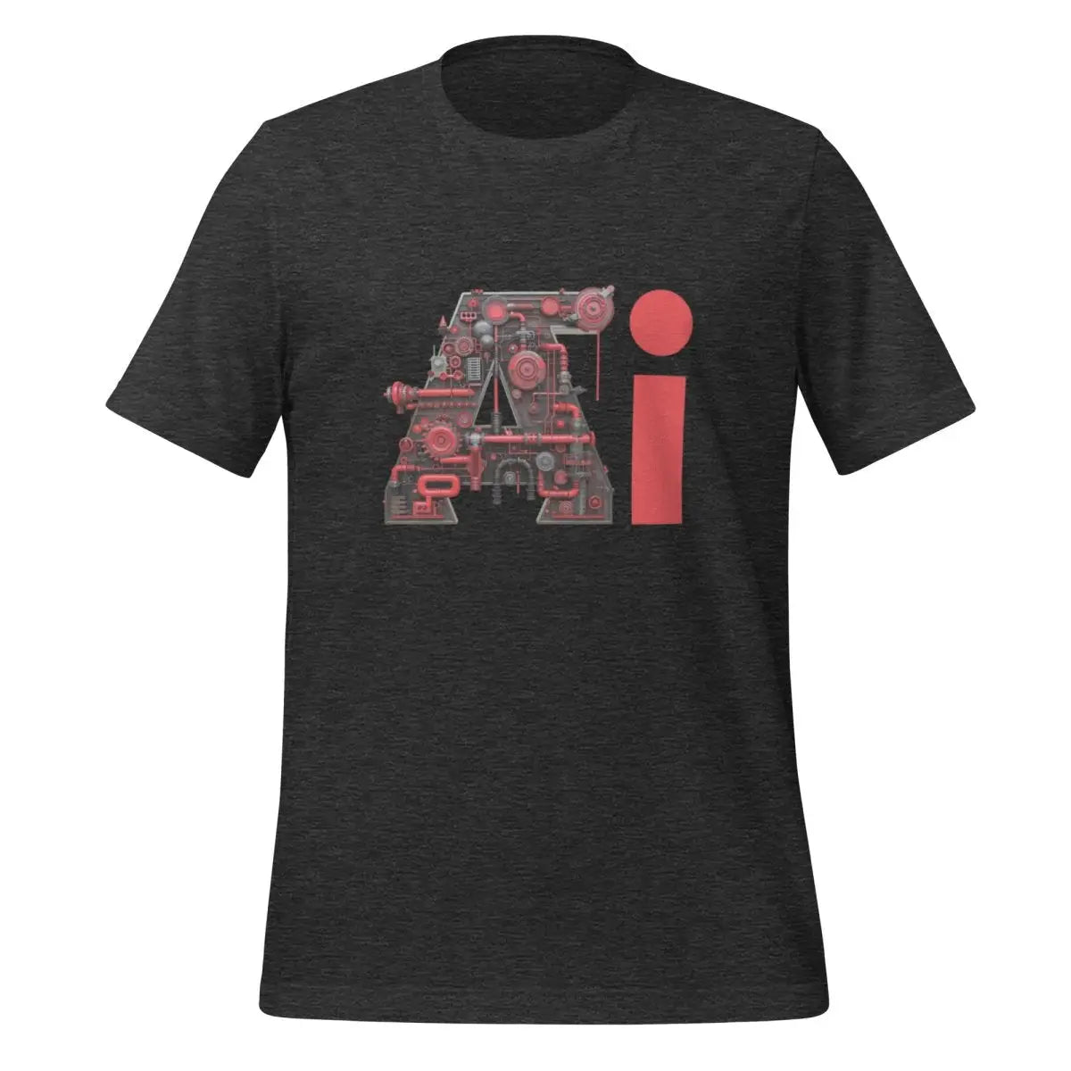 Red Ai Engine T-Shirt (unisex) - Dark Grey Heather / M