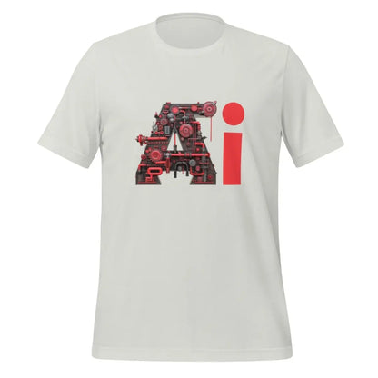 Red Ai Engine T-Shirt (unisex) - Silver / M