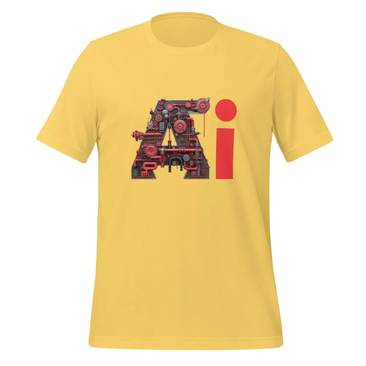 Red Ai Engine T-Shirt (unisex) - Yellow / M