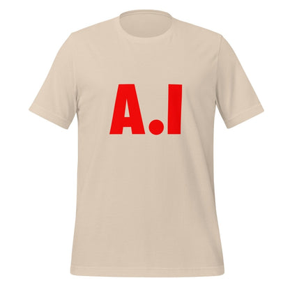 Red A.I T-Shirt (unisex) - Soft Cream - AI Store