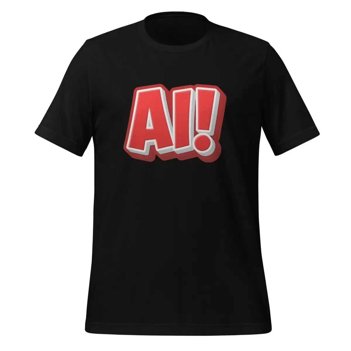 Red Comic AI! T-Shirt (unisex) - Black / M