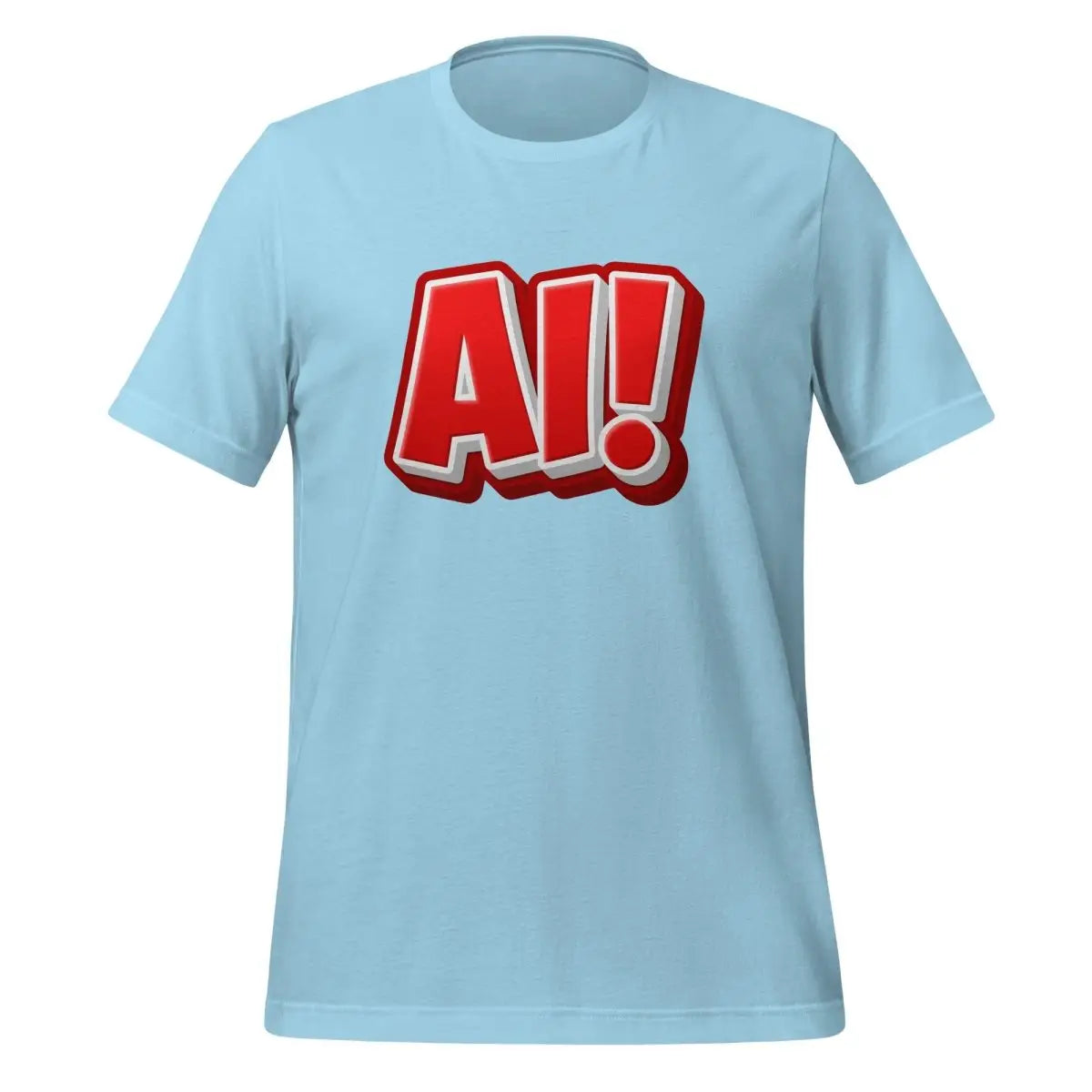 Red Comic AI! T-Shirt (unisex) - Ocean Blue / M