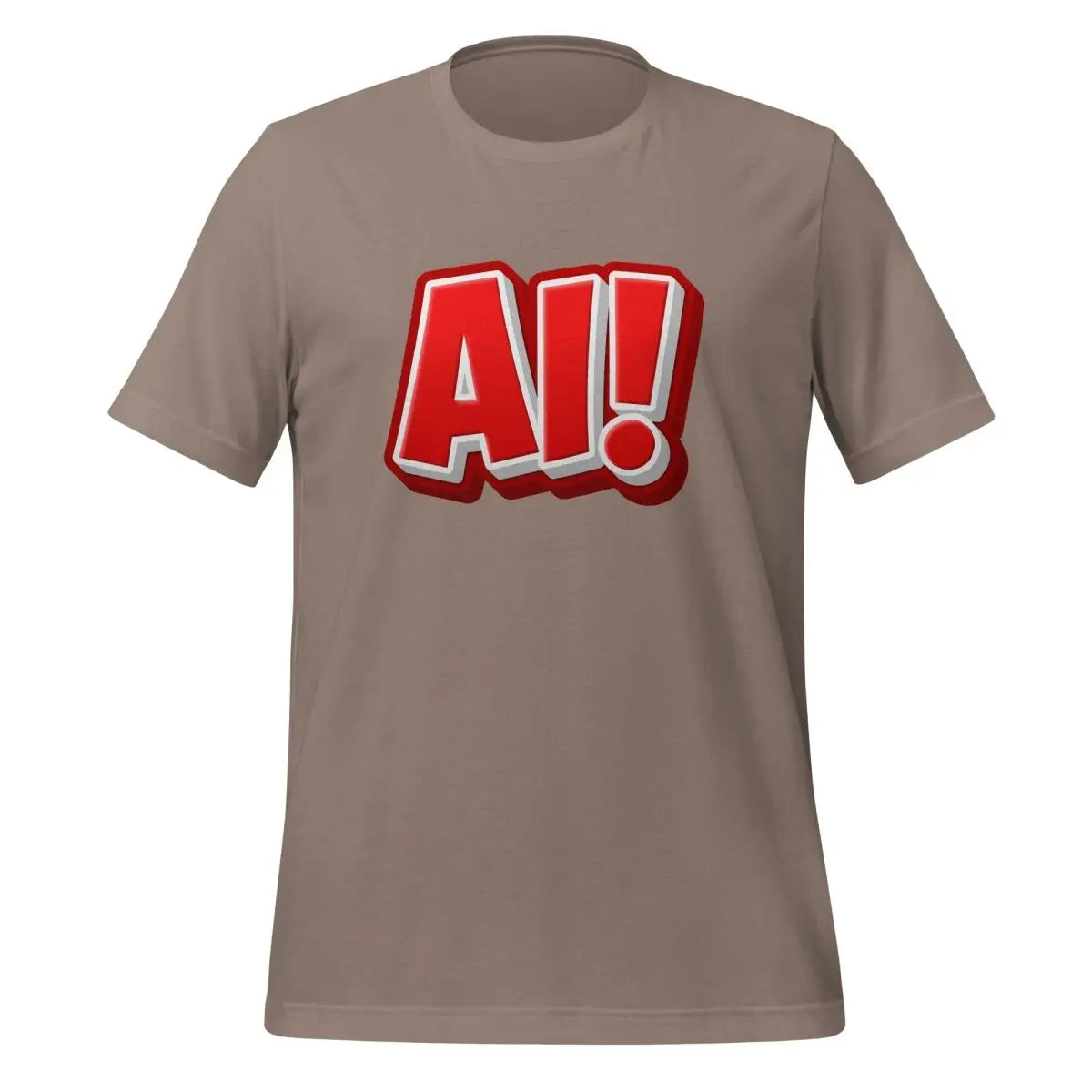 The Red Comic Ai! T-shirt (unisex) Pebble / m.