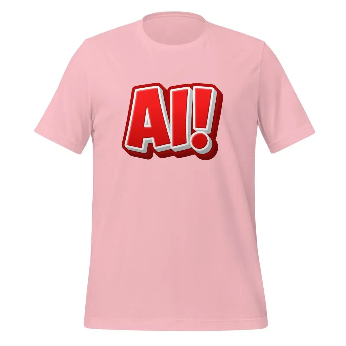 The Red Comic Ai! T-shirt (unisex) Pink / m.