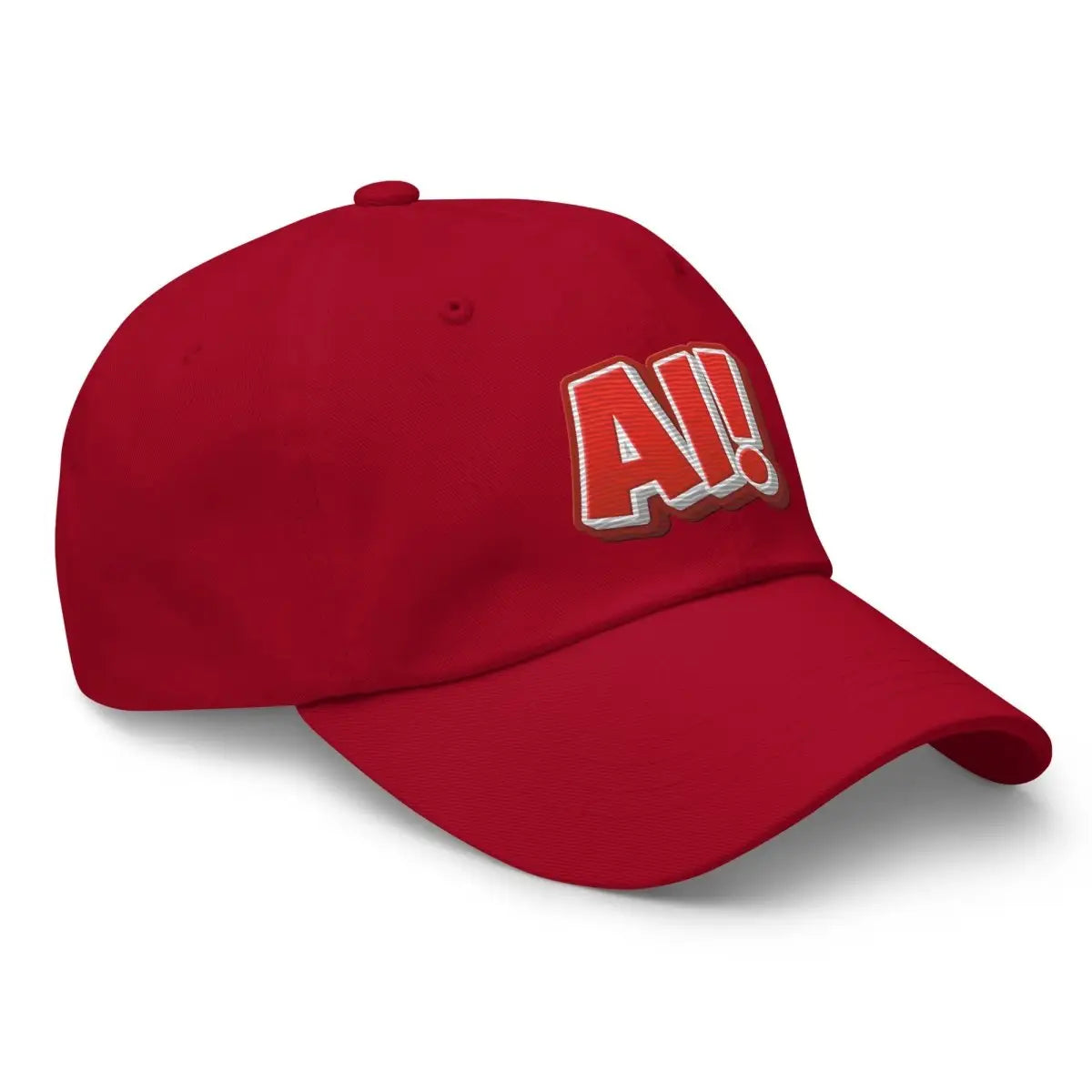 Red Comic AI! True-Color Embroidered Cap