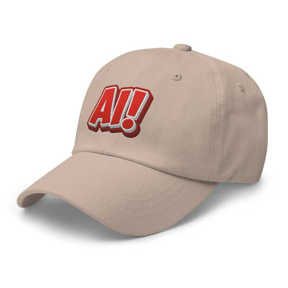 Red Comic AI! True-Color Embroidered Cap