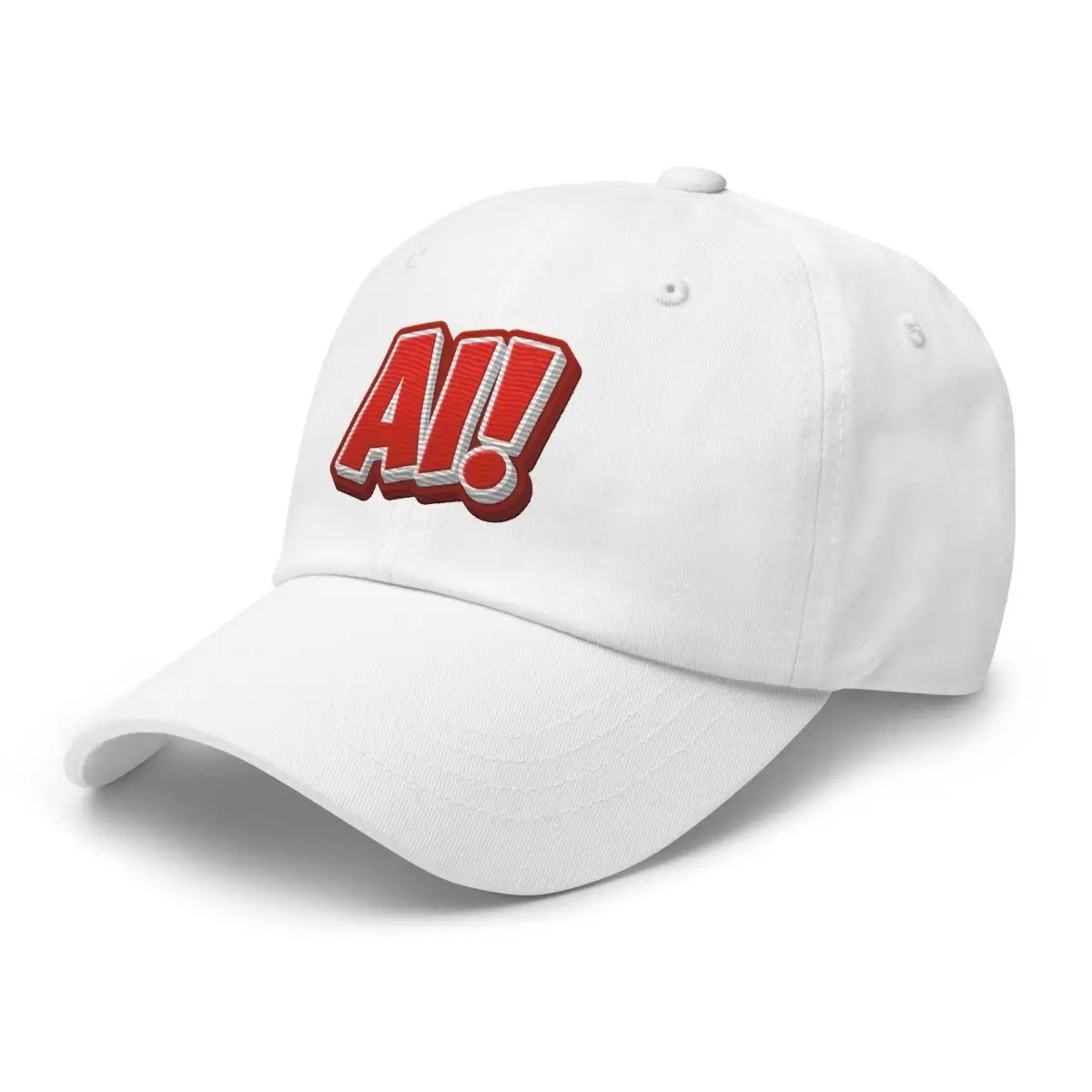 Red Comic AI! True-Color Embroidered Cap