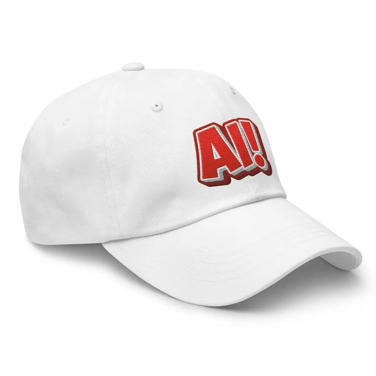 Red Comic AI! True-Color Embroidered Cap