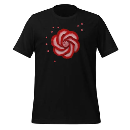 Red Rose OpenAI Logo T-Shirt (unisex) - Black / M