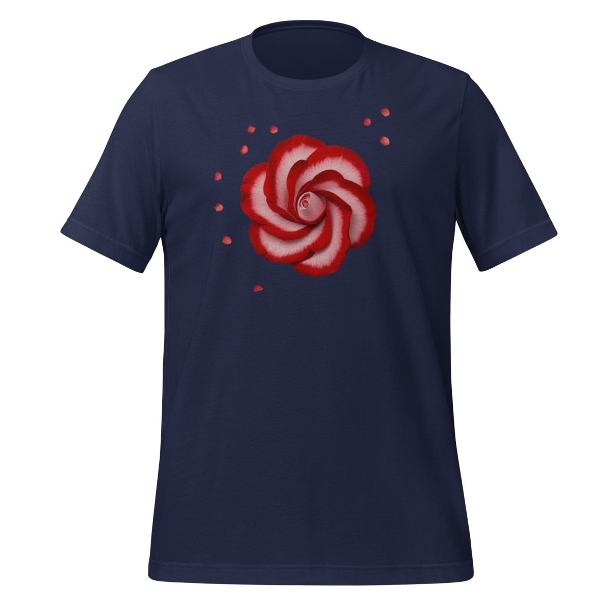 Red Rose OpenAI Logo T-Shirt (unisex) - Navy - AI Store