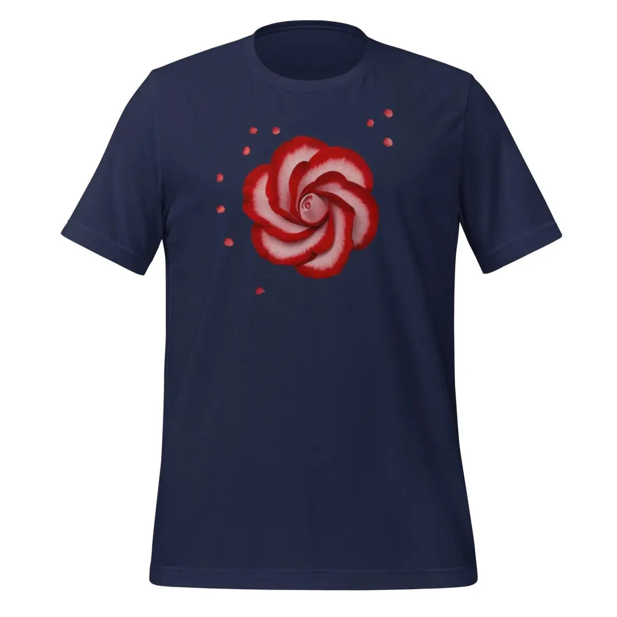 Red Rose OpenAI Logo T-Shirt (unisex) - Navy / M