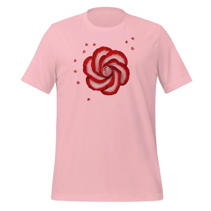 Red Rose OpenAI Logo T-Shirt (unisex) - Pink / M