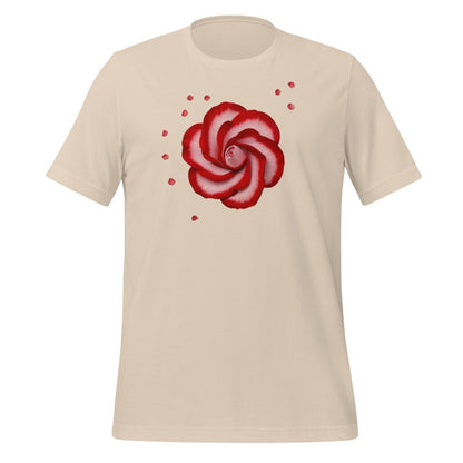 Red Rose OpenAI Logo T-Shirt (unisex) - Soft Cream - AI Store