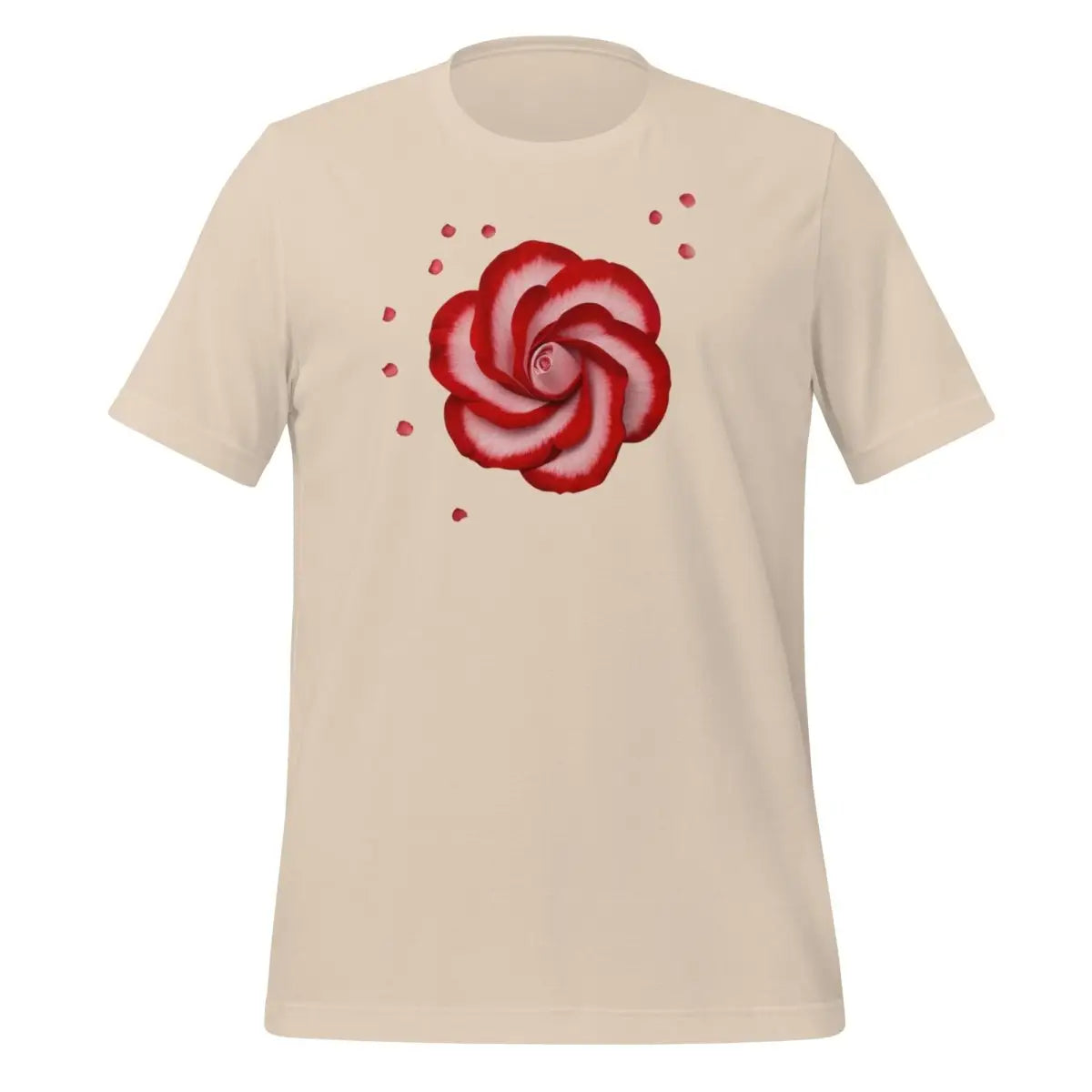 Red Rose OpenAI Logo T-Shirt (unisex) - Soft Cream / M