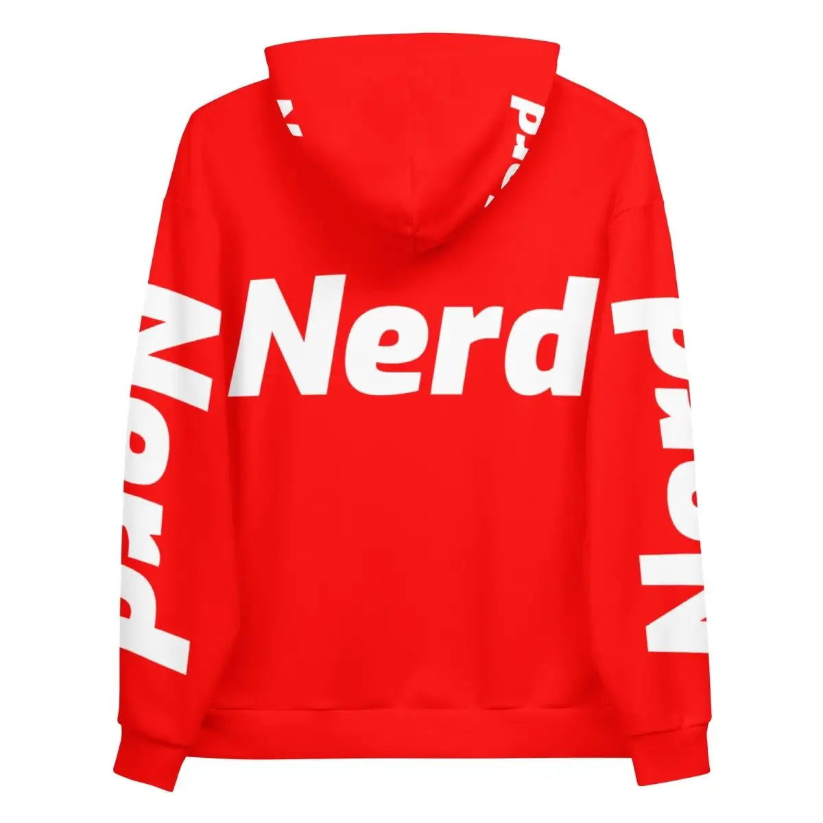 Red Super-Nerd Hoodie (unisex)