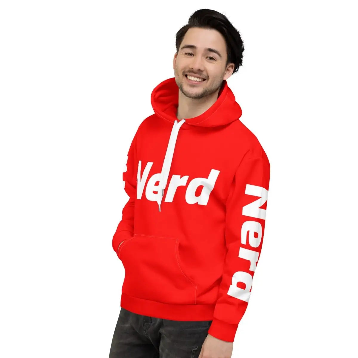 Red Super-Nerd Hoodie (unisex)