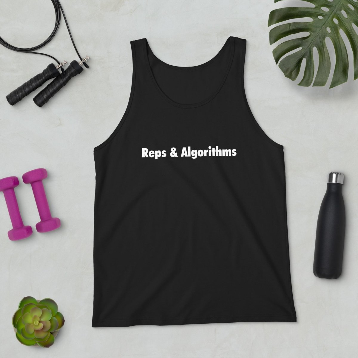 Reps & Algorithms Tank Top - Black - AI Store