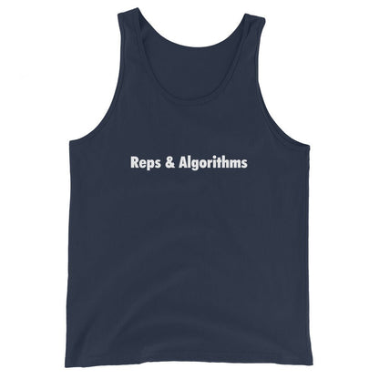 Reps & Algorithms Tank Top - Navy - AI Store