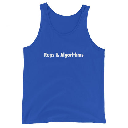 Reps & Algorithms Tank Top - True Royal - AI Store