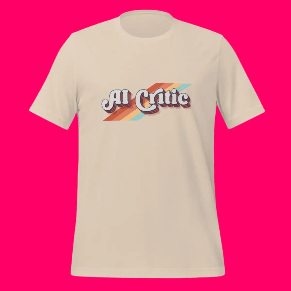 The Retro Ai Critic T-shirt (unisex).