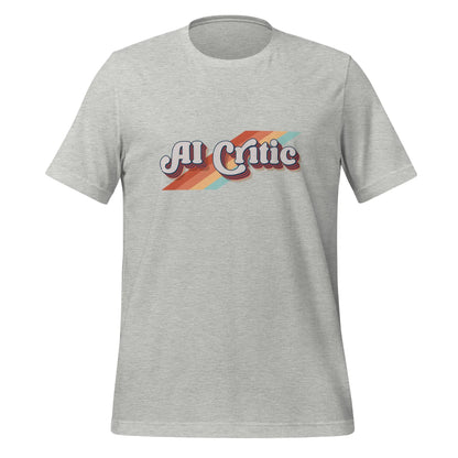 The Retro Ai Critic T-shirt (unisex) Athletic Heather / m.