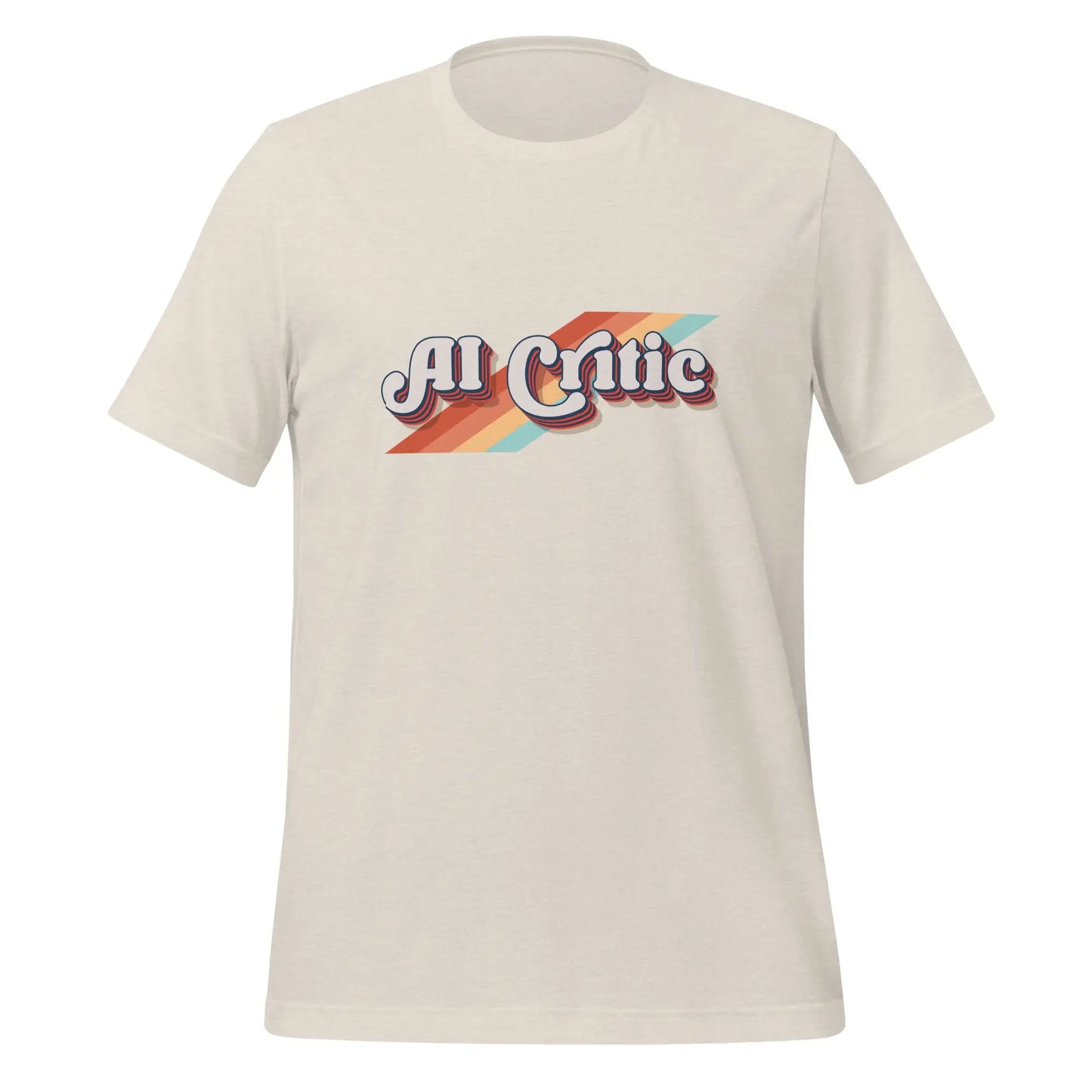 The Retro Ai Critic T-shirt (unisex) Heather Dust / m.