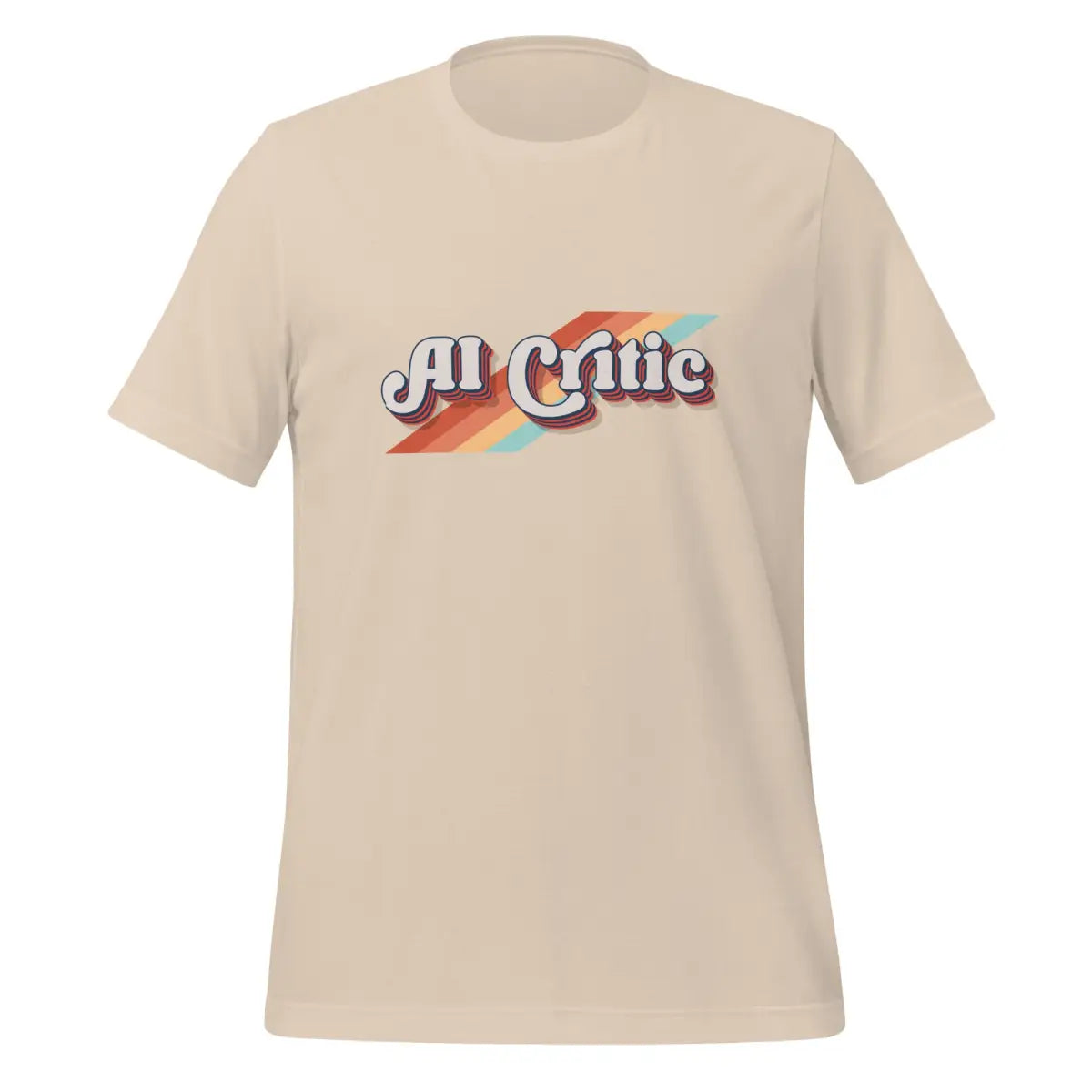 The Retro Ai Critic T-shirt (unisex) Soft Cream / m.