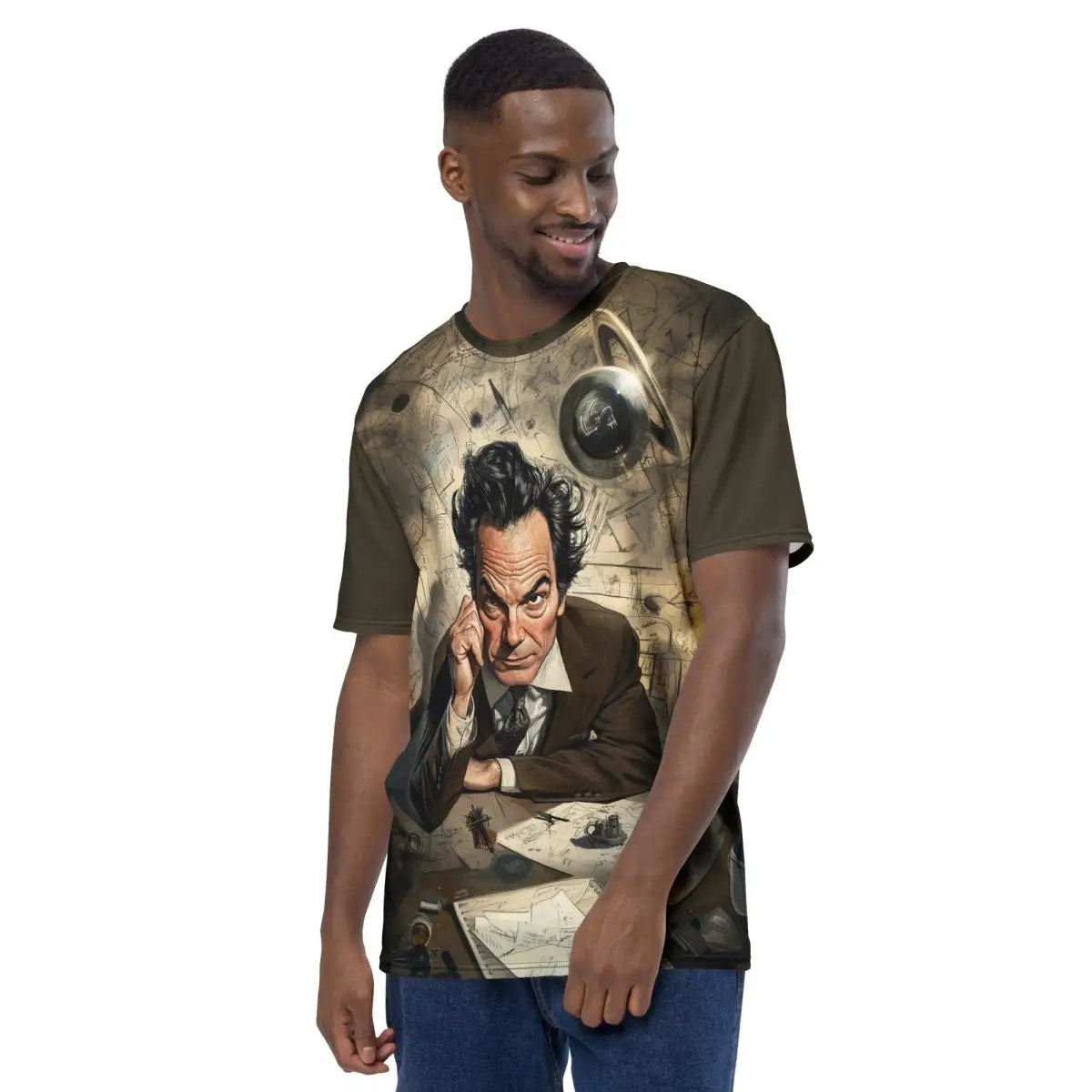 Richard Feynman Cartoon T-Shirt (men)