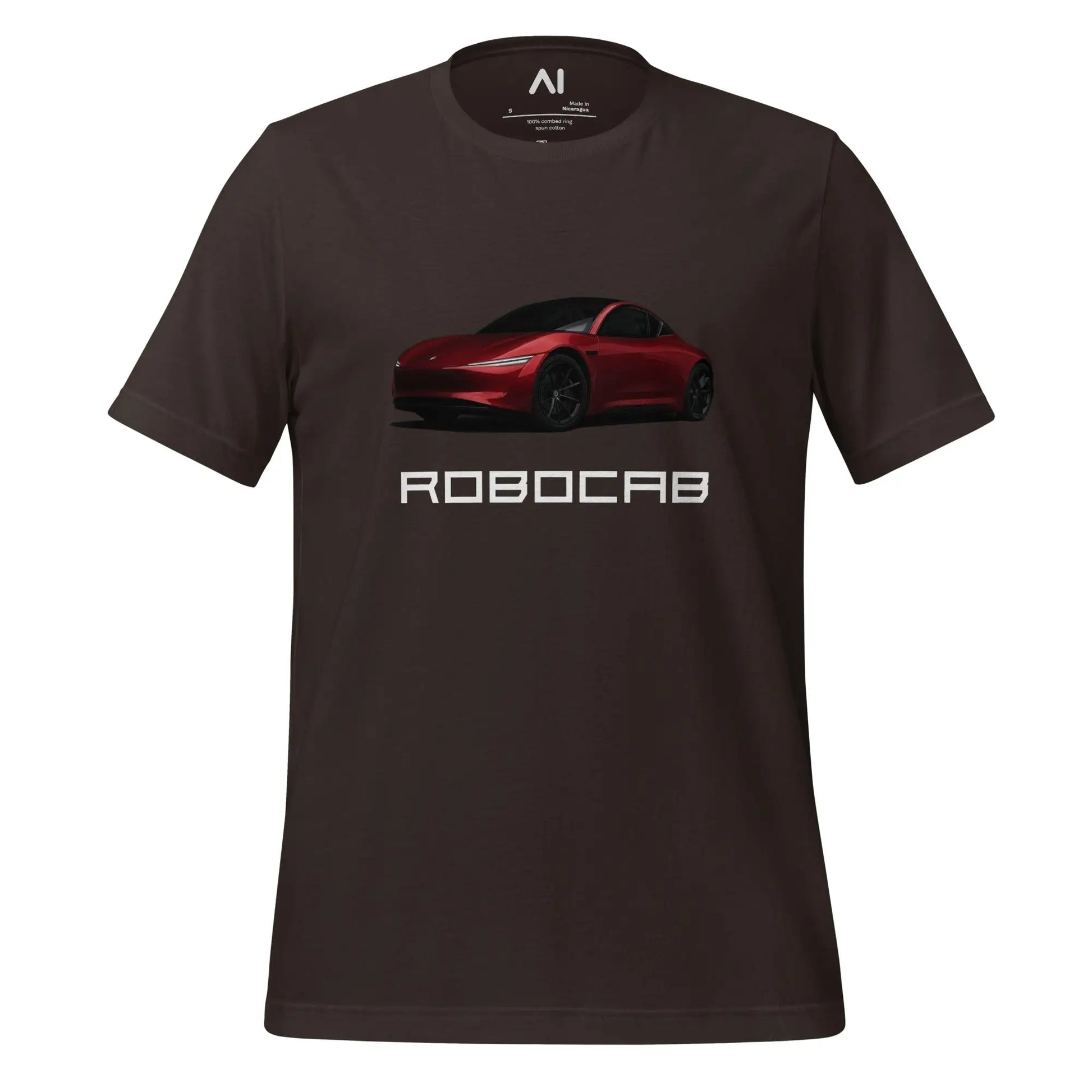 Robocab T-Shirt (unisex) - Brown / M