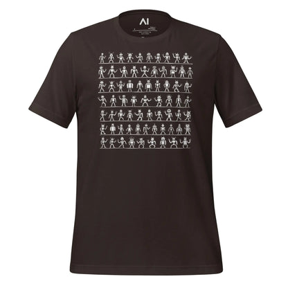 Roboglyphs T-Shirt (unisex) - Brown / M