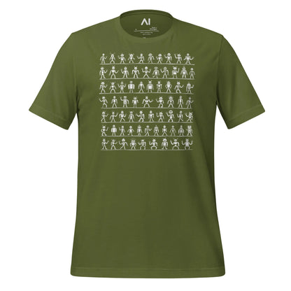 Roboglyphs T-Shirt (unisex) - Olive / M