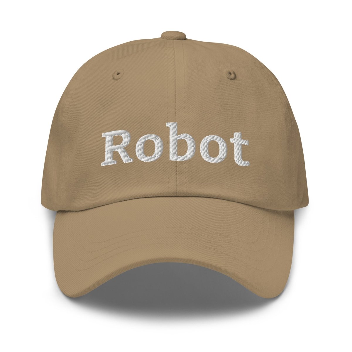 Robot Embroidered Cap - Khaki - AI Store