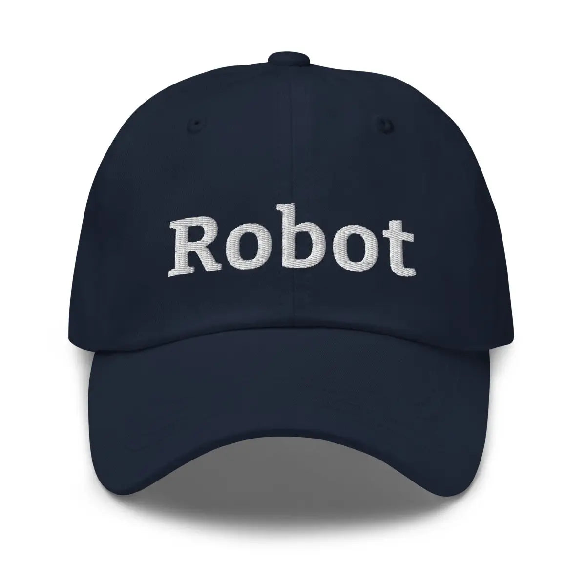 Robot Embroidered Cap - Navy