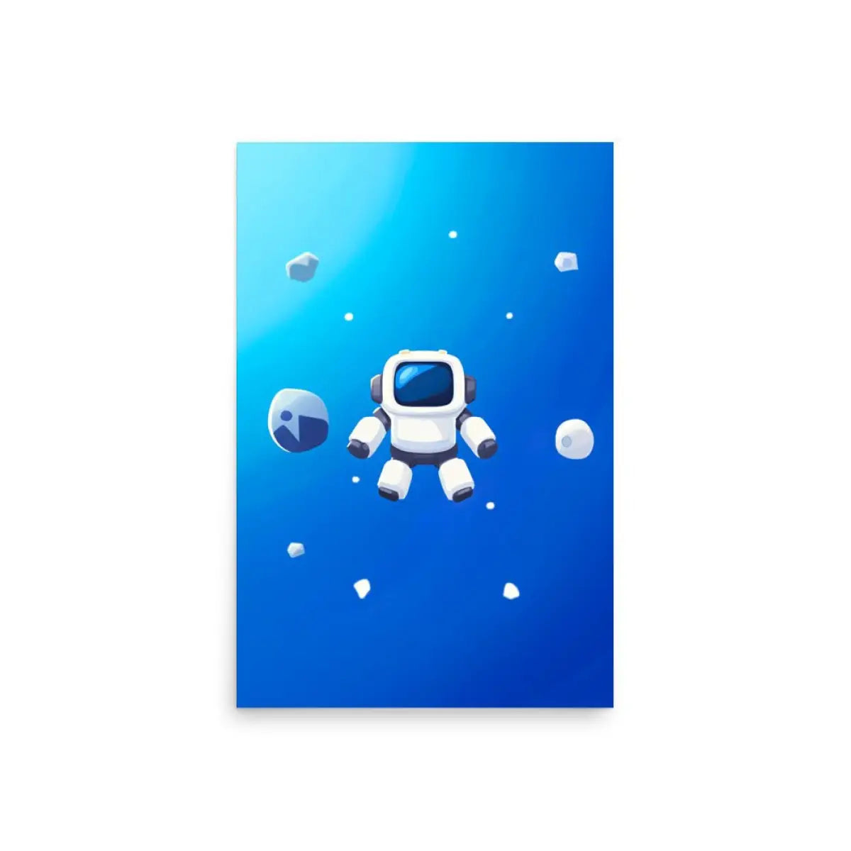 Robot Floating in Space Poster (children) - 20″×30″