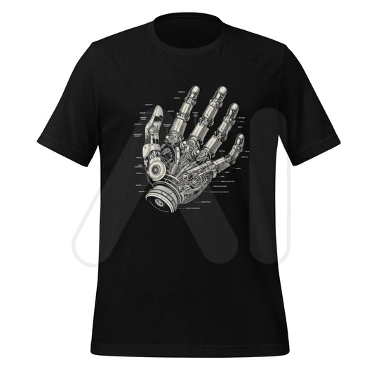 The Robot Hand T-shirt (unisex) Black / m.